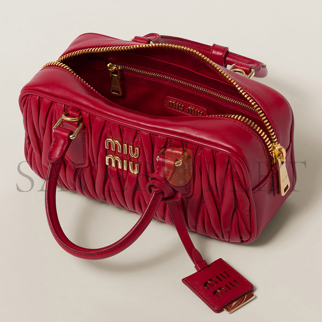 MIU MIU ARCADIE MATLASSÉ BAG IN NAPPA LEATHER 5BB142 (22*10.5*7.5cm) MIU MIU ARCADIE MATLASSÉ BAG IN NAPPA LEATHER 5BB142 (22*10.5*7.5cm)